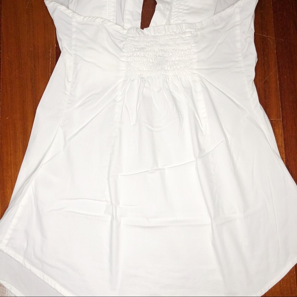 Urban Behavior Small Women White Halter Ruffle Top - Picture 7 of 8